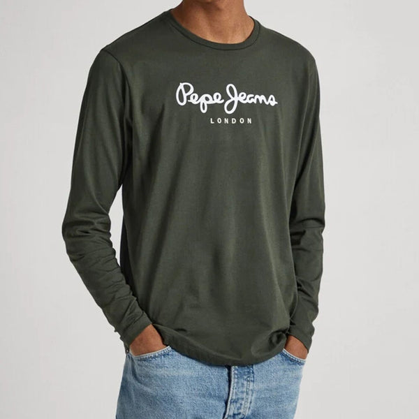 ΜΠΛΟΥΖΑ PEPE JEANS EGGO ΜΕ ΜΑΚΡΥ ΜΑΝΙΚΙ OLIVE