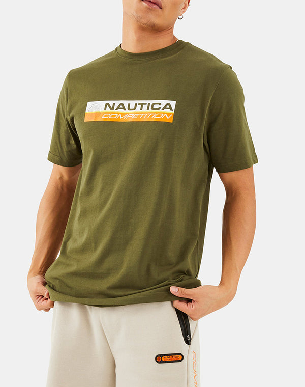 T-SHIRT NAUTICA ΜΕ ΛΟΓΟΤΥΠΟ ΛΑΔΙ