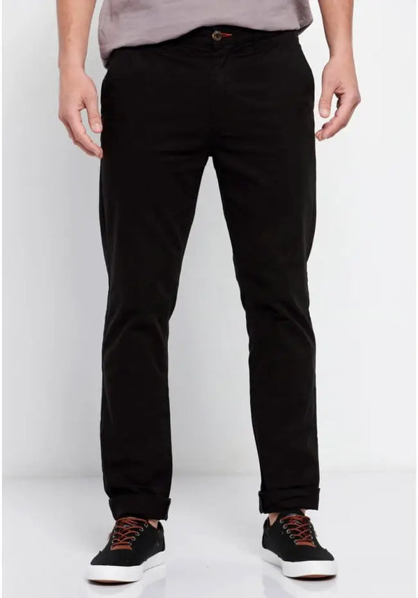 Παντελόνι Essential Comfort-Stretch Chino Funky Buddha Black