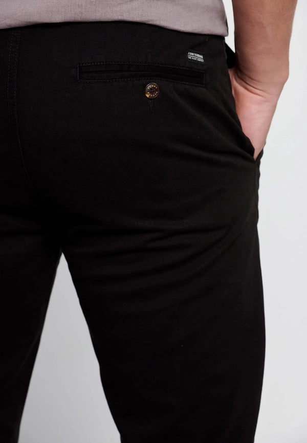 Παντελόνι Essential Comfort-Stretch Chino Funky Buddha Black