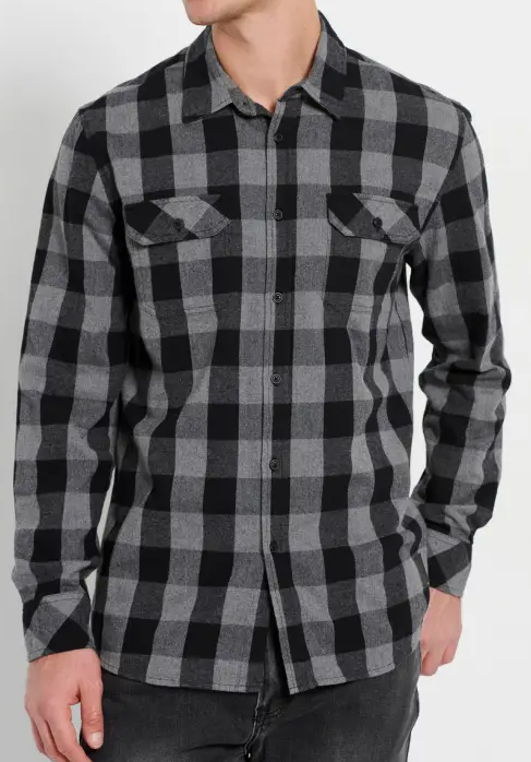 ΠΟΥΚΑΜΙΣΟ ΚΑΡΟ FUNKY BUDDHA RELAXED FIT FLANNEL