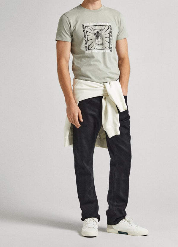 T-SHIRT PEPE JEANS CHUCK PALM GREEN