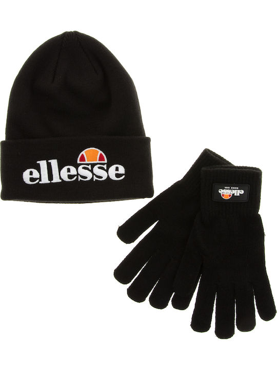 Ellesse Σετ Γάντια & Σκούφος σε Μαύρο χρώμα