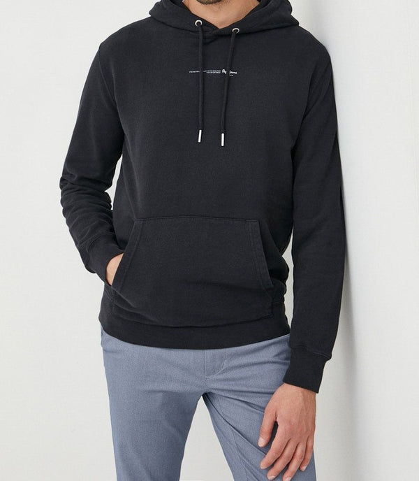 ΜΠΛΟΥΖΑ ΦΟΥΤΕΡ ΜΕ ΚΟΥΚΟΥΛΑ PEPE JEANS DAVID HOODIE ΜΑΥΡΗ