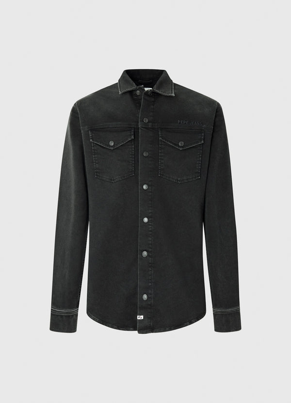 TZHN ΠΟΥΚΑΜΙΣΟ PEPE JEANS DAVE BLACK