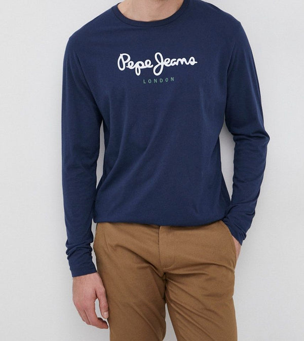 ΜΠΛΟΥΖΑ PEPE JEANS EGGO ΜΕ ΜΑΚΡΥ ΜΑΝΙΚΙ NAVY